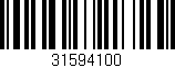 Código de barras (EAN, GTIN, SKU, ISBN): '31594100'