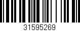 Código de barras (EAN, GTIN, SKU, ISBN): '31595269'