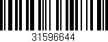 Código de barras (EAN, GTIN, SKU, ISBN): '31596644'