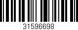 Código de barras (EAN, GTIN, SKU, ISBN): '31596698'