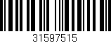 Código de barras (EAN, GTIN, SKU, ISBN): '31597515'