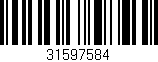 Código de barras (EAN, GTIN, SKU, ISBN): '31597584'