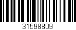 Código de barras (EAN, GTIN, SKU, ISBN): '31598809'
