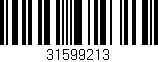 Código de barras (EAN, GTIN, SKU, ISBN): '31599213'