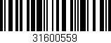 Código de barras (EAN, GTIN, SKU, ISBN): '31600559'