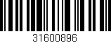 Código de barras (EAN, GTIN, SKU, ISBN): '31600896'