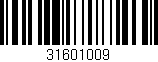 Código de barras (EAN, GTIN, SKU, ISBN): '31601009'