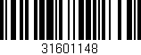 Código de barras (EAN, GTIN, SKU, ISBN): '31601148'