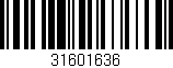 Código de barras (EAN, GTIN, SKU, ISBN): '31601636'