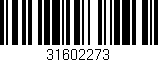 Código de barras (EAN, GTIN, SKU, ISBN): '31602273'