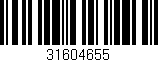Código de barras (EAN, GTIN, SKU, ISBN): '31604655'