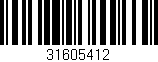 Código de barras (EAN, GTIN, SKU, ISBN): '31605412'