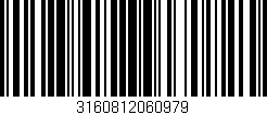 Código de barras (EAN, GTIN, SKU, ISBN): '3160812060979'