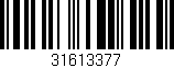 Código de barras (EAN, GTIN, SKU, ISBN): '31613377'