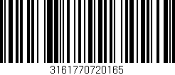 Código de barras (EAN, GTIN, SKU, ISBN): '3161770720165'