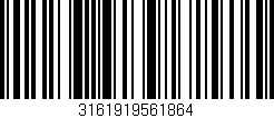 Código de barras (EAN, GTIN, SKU, ISBN): '3161919561864'