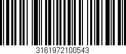Código de barras (EAN, GTIN, SKU, ISBN): '3161972100543'