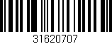 Código de barras (EAN, GTIN, SKU, ISBN): '31620707'