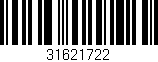Código de barras (EAN, GTIN, SKU, ISBN): '31621722'
