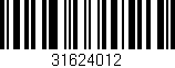 Código de barras (EAN, GTIN, SKU, ISBN): '31624012'