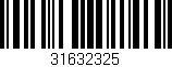 Código de barras (EAN, GTIN, SKU, ISBN): '31632325'