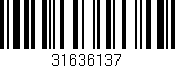Código de barras (EAN, GTIN, SKU, ISBN): '31636137'