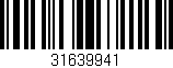 Código de barras (EAN, GTIN, SKU, ISBN): '31639941'