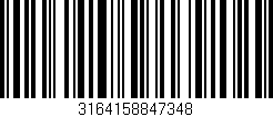 Código de barras (EAN, GTIN, SKU, ISBN): '3164158847348'