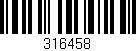 Código de barras (EAN, GTIN, SKU, ISBN): '316458'