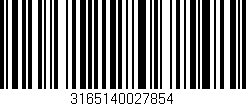 Código de barras (EAN, GTIN, SKU, ISBN): '3165140027854'