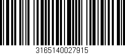 Código de barras (EAN, GTIN, SKU, ISBN): '3165140027915'