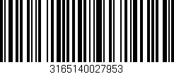 Código de barras (EAN, GTIN, SKU, ISBN): '3165140027953'