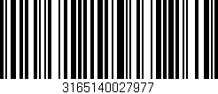 Código de barras (EAN, GTIN, SKU, ISBN): '3165140027977'
