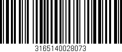 Código de barras (EAN, GTIN, SKU, ISBN): '3165140028073'