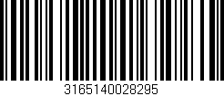 Código de barras (EAN, GTIN, SKU, ISBN): '3165140028295'