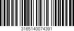 Código de barras (EAN, GTIN, SKU, ISBN): '3165140074391'