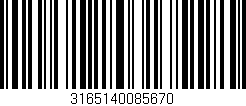 Código de barras (EAN, GTIN, SKU, ISBN): '3165140085670'