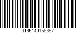 Código de barras (EAN, GTIN, SKU, ISBN): '3165140159357'