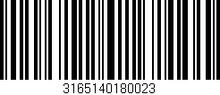 Código de barras (EAN, GTIN, SKU, ISBN): '3165140180023'