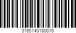 Código de barras (EAN, GTIN, SKU, ISBN): '3165140180078'