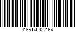 Código de barras (EAN, GTIN, SKU, ISBN): '3165140322164'