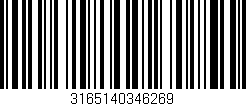 Código de barras (EAN, GTIN, SKU, ISBN): '3165140346269'