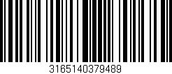 Código de barras (EAN, GTIN, SKU, ISBN): '3165140379489'