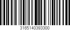 Código de barras (EAN, GTIN, SKU, ISBN): '3165140393300'