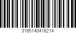 Código de barras (EAN, GTIN, SKU, ISBN): '3165140416214'