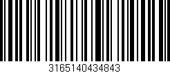 Código de barras (EAN, GTIN, SKU, ISBN): '3165140434843'