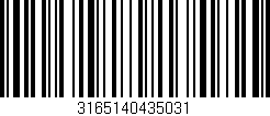 Código de barras (EAN, GTIN, SKU, ISBN): '3165140435031'