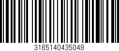 Código de barras (EAN, GTIN, SKU, ISBN): '3165140435048'