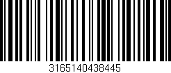 Código de barras (EAN, GTIN, SKU, ISBN): '3165140438445'