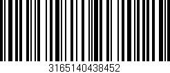 Código de barras (EAN, GTIN, SKU, ISBN): '3165140438452'